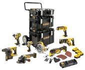 Dewalt DCK853P4-GB 18V XR 8pce XR Mega Kit With 4 x 5.0Ah Batteries, Dual Port Charger 3 x Tough System Cases & Trolley £1,549.00